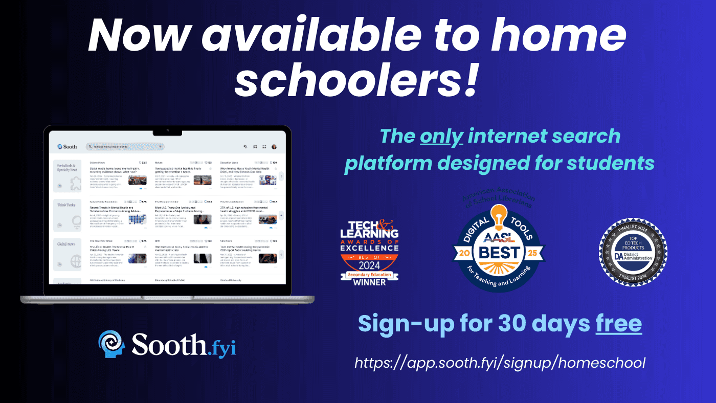 Sooth.fyi is Now Available to Homeschoolers!